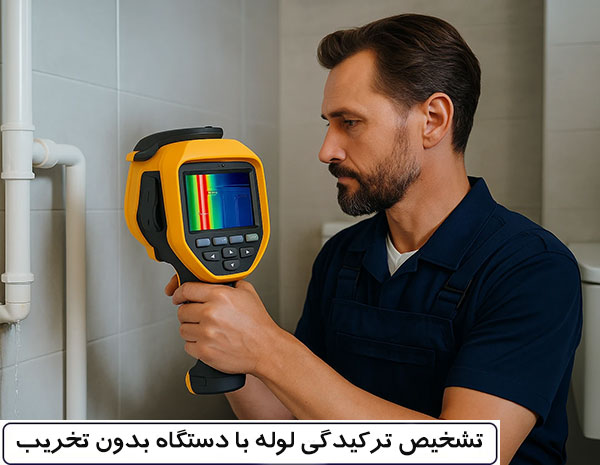 تشخیص ترکیدگی لوله با دستگاه بدون تخریب در یزد