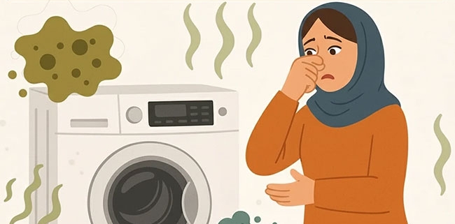 آموزش جرمگیری و رفع بوی بد ماشین لباسشویی در خانه