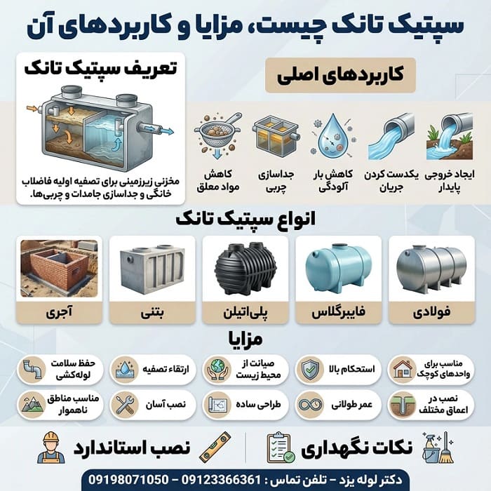 استفاده از سپتیک تانک چگونه است