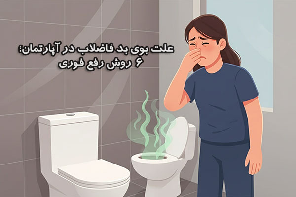 علت بوی بد فاضلاب در آپارتمان؛6 روش رفع فوری