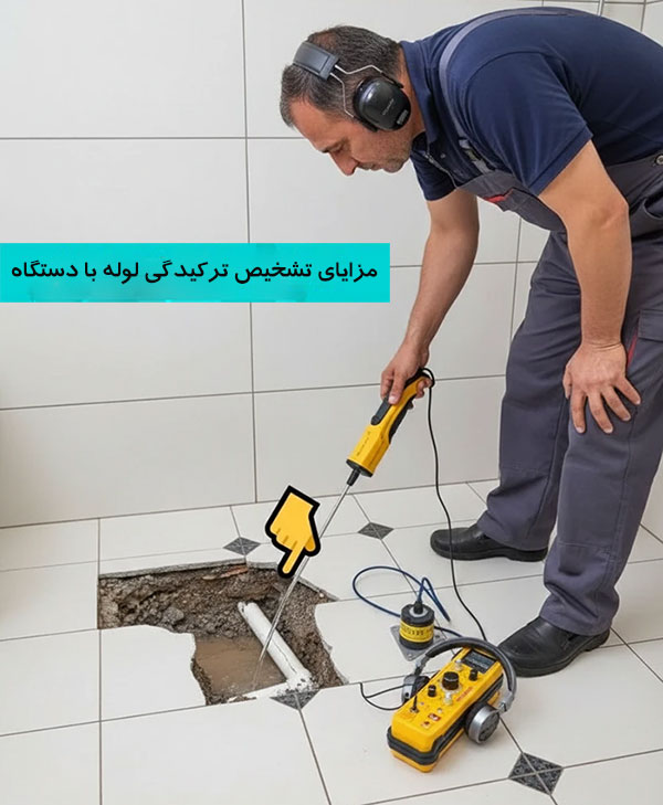  تشخیص ترکیدگی لوله با دستگاه چه مزایایی دارد