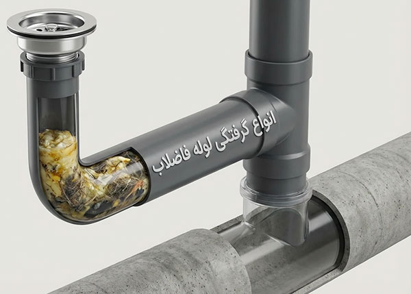 انواع گرفتگی لوله فاضلاب چگونه ایجاد میشوند