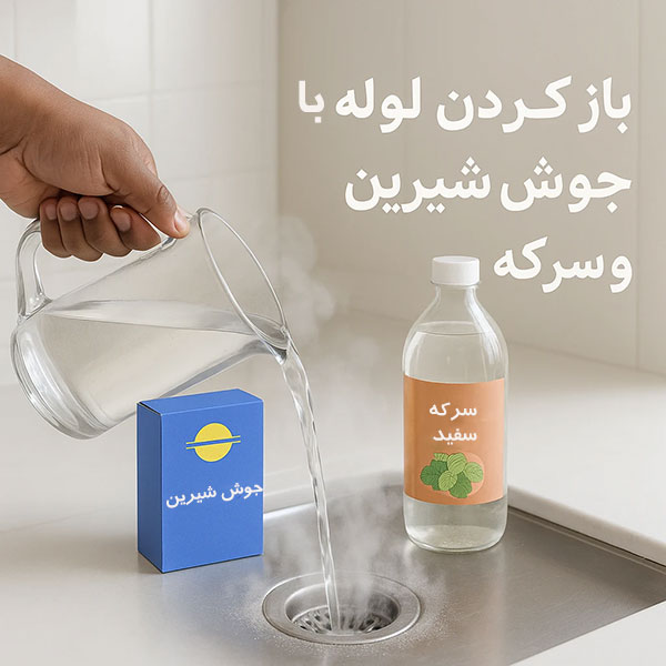 رفع گرفتگی لوله فاضلاب با جوش شیرین و سرکه روشهای رفع گرفتگی لوله فاضلاب با جوش شیرین و سرکه